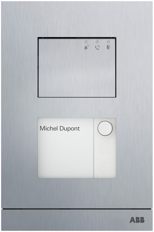 Audio-Türstation ABB-Welcome A21051P1-A-04 1×Taste alu 205×135×18mm