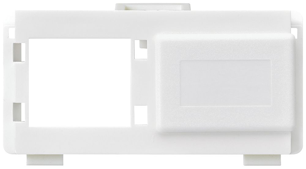 Multimedia-Modul kallysto M3 UKV leer für 2 RJ45 R&M weiss