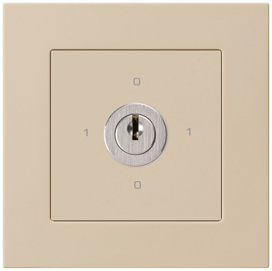 UP-Drehschalter kallysto.pro 0/3L beige mit Schloss Kaba 8
