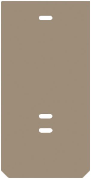 Plaque terminale WM WAP WFF120 37.45×2mm bl