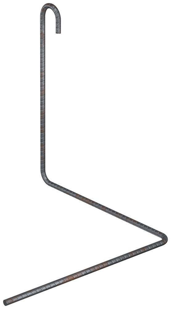 Rohrhalter AGRO Eisen roh mit Haken