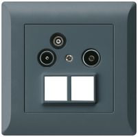 UP-Antennendose R/TV-Daten kallysto.line HMS 2GHz 14db anthrazit