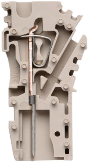 Kupplung Weidmüller ZPS 2.5/1AN/QV/1 steckbar Zugfeder 2.5mm² 1L beige