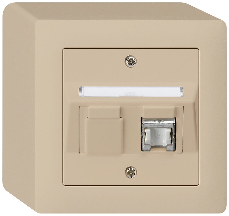 AP-Dose kallysto Kat.6 1RJ45/s beige