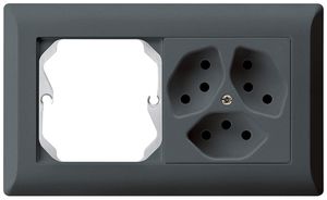 Combinaison ENC kallysto.line grd.I-I horizontale vide+3×type 13 anthracite