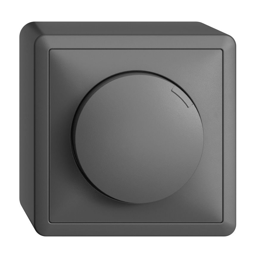 AP-DALI-Power-Drehgeber/Dimmer EDIZIOdue Tunable White dunkelgrau