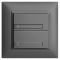 Poussoir KNX RGB ENC EDUE FMI, 250mW, s.LED, a.papier, 2×poussoir,1×touche, grf