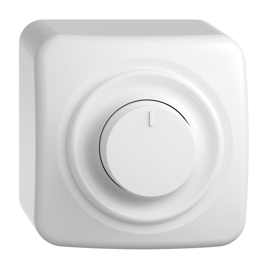 AP-Drehdimmer STANDARDdue 20…300W Phasenabschnitt weiss
