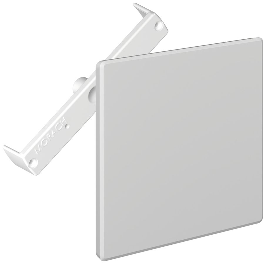 Steckdeckel CRALLO-RED-BOX 130×130mm mit Diagonalsteg grau