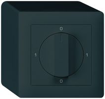 AP-Drehschalter kallysto 2/1L schwarz 0-A-0-M mit Drehgriff