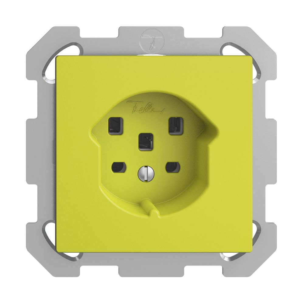UP-Steckdose EDIZIOdue T25 16A lemon, mit Steckklemmen