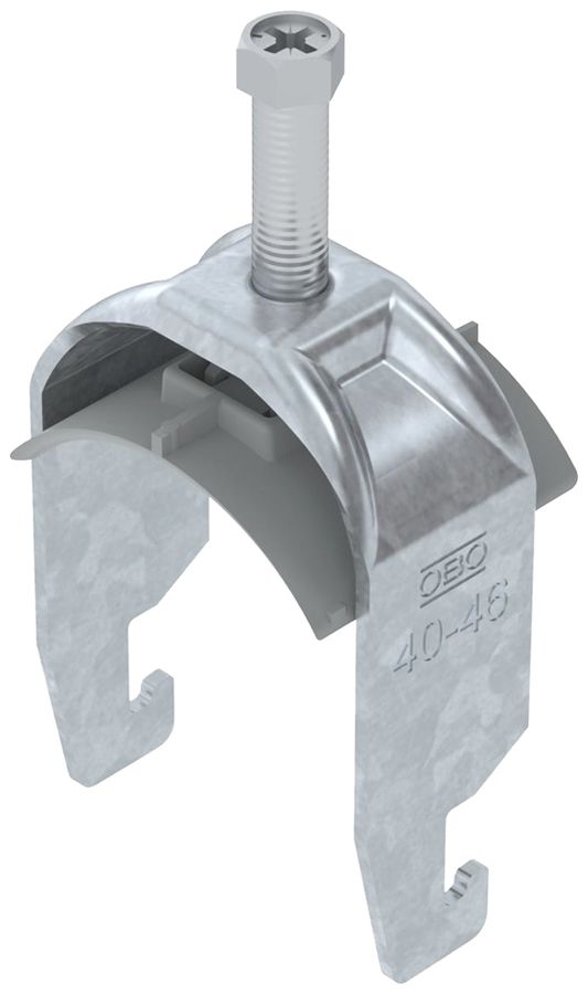 Fixation rapide BET 2056 pied à U mat.synthétique 40…46mm 1×câble acier Zn-ch-im