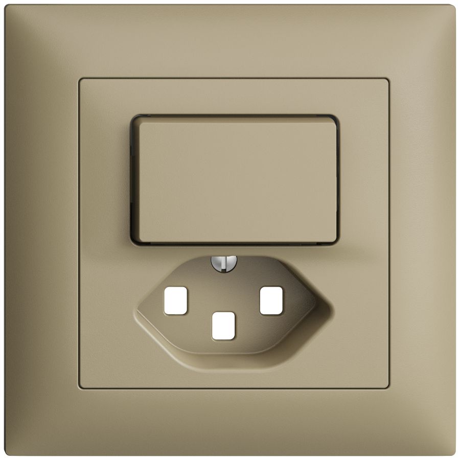 UP-Frontset EDIZIOdue T23 sand 88×88mm für Kleinkombi