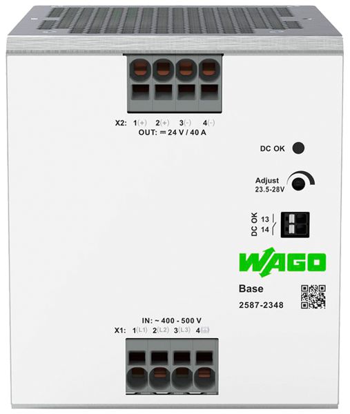 EB-Stromversorgung WAGO IN:400…500V OUT:24V 40A 960W