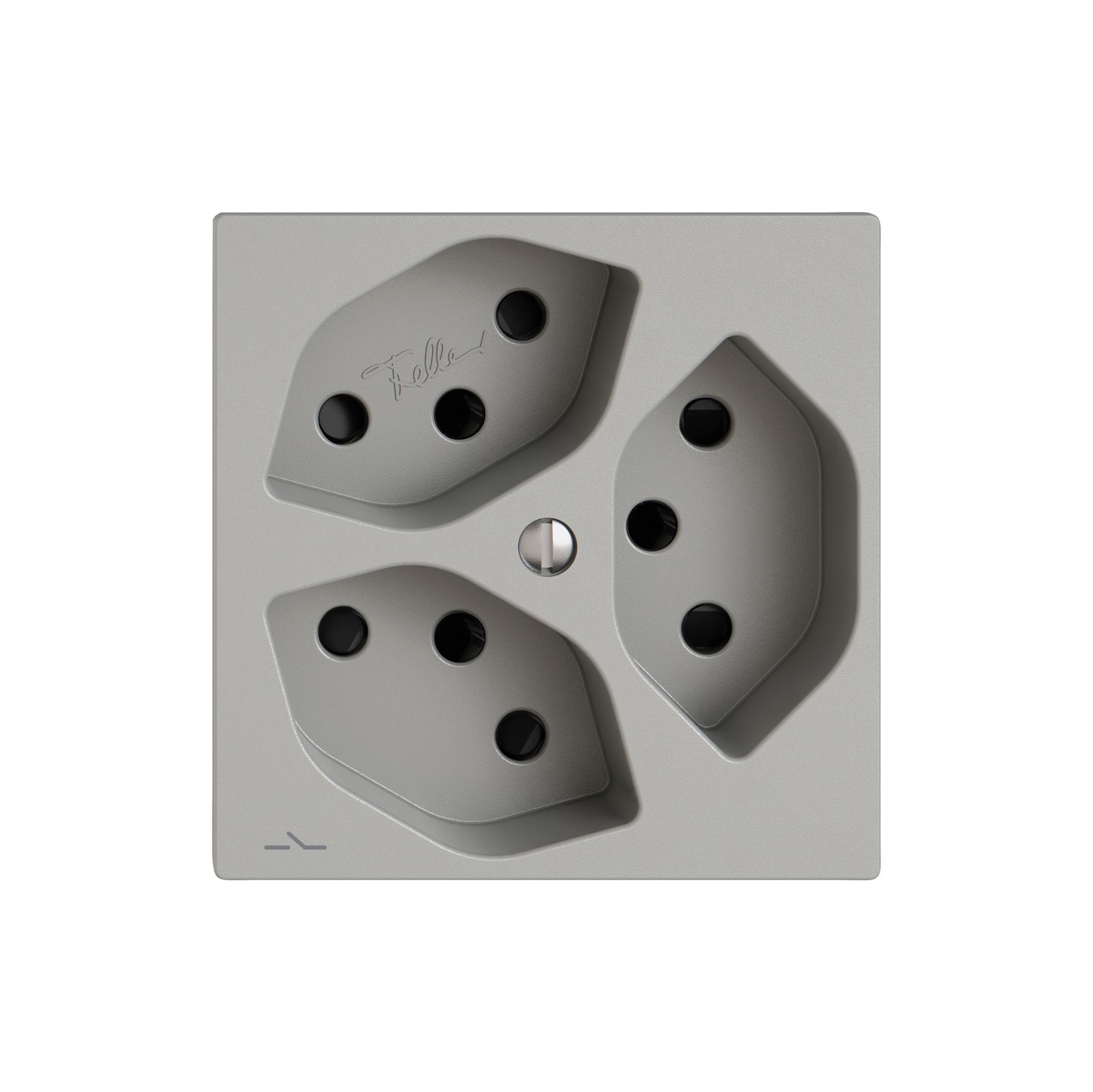 Prise EDIZIO.liv SNAPFIX® 3×T13 1×S avec shutter grc