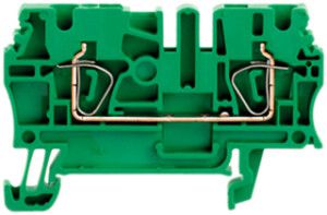 Durchgangs-Reihenklemme Weidmüller ZDU 2.5 Zugfeder 2.5mm² TS35 grün