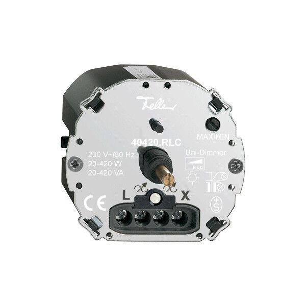 Einsatz Drehdimmer FH 20…420W Universal, beleuchtbar LED weiss