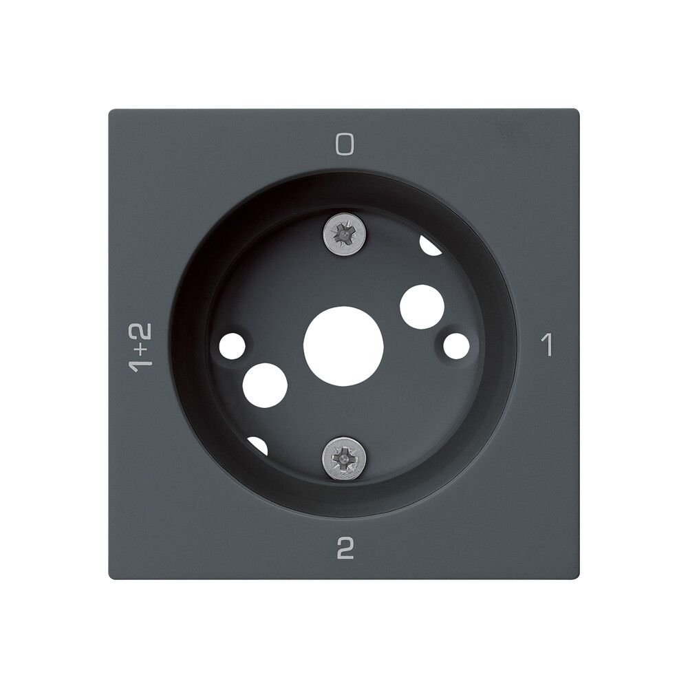 Placca frontale kallysto 0-1-1+2-2 60×60mm per interruttore rotativo S1 an