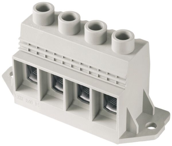 Leiterplattenklemme Weidmüller LXXX 4L Flansch Lötstift 4.5mm grau