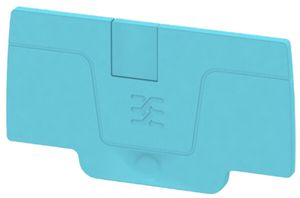 Plaque de fermeture Weidmüller série A AEP 2C 4 58×2.1mm, bleu