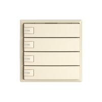 KNX-Taster RGB EDIZIO.liv SNAPFIX® Temperaturfüh.RGB-LED 4×T 1-Tbed.cr