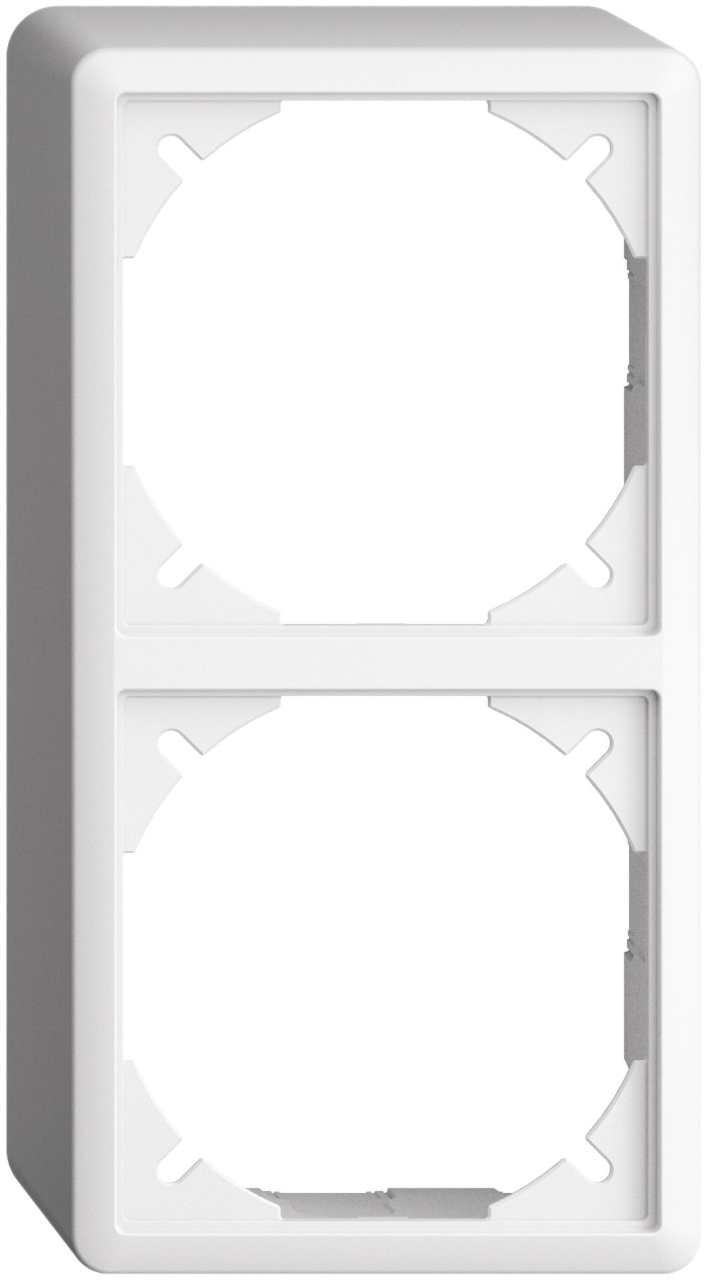 Kappe EDIZIOdue 54mm I-I weiss für Kombination vertikal/horizontal