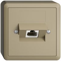Prise AP 1×RJ45/u 4P ITplus EDIZIOdue sand