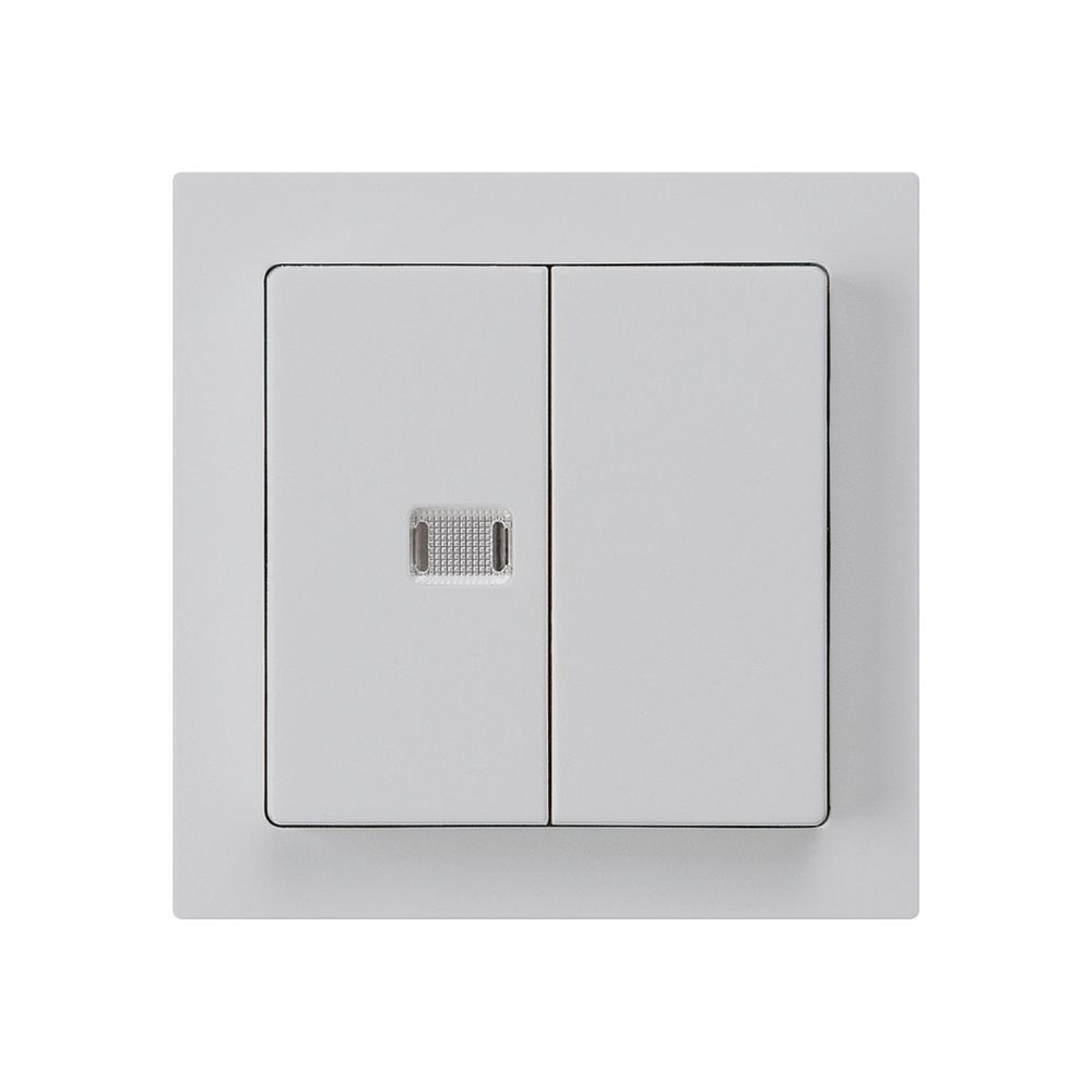 Frontset kallysto hellgrau mit 1 Linse 60×60mm