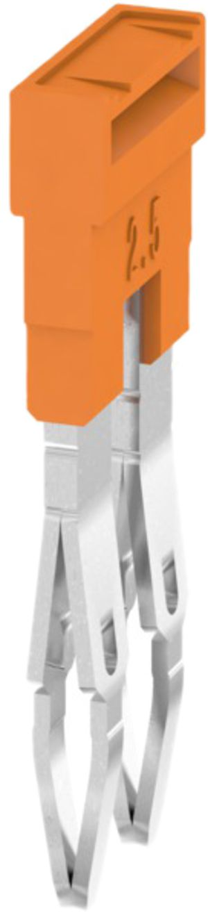 Querverbinder Weidmüller ZQV 2.5N/2 gesteckt 2L 5.1mm isoliert 24A orange