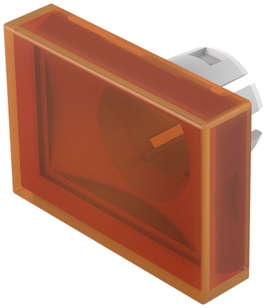 Capot à poussoir EAO 51 plat 15.2×21.2mm orange