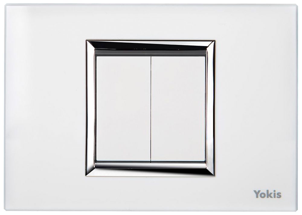 AP-RF-Wandsender Yokis TLM2T503, 2 Tasten weiss