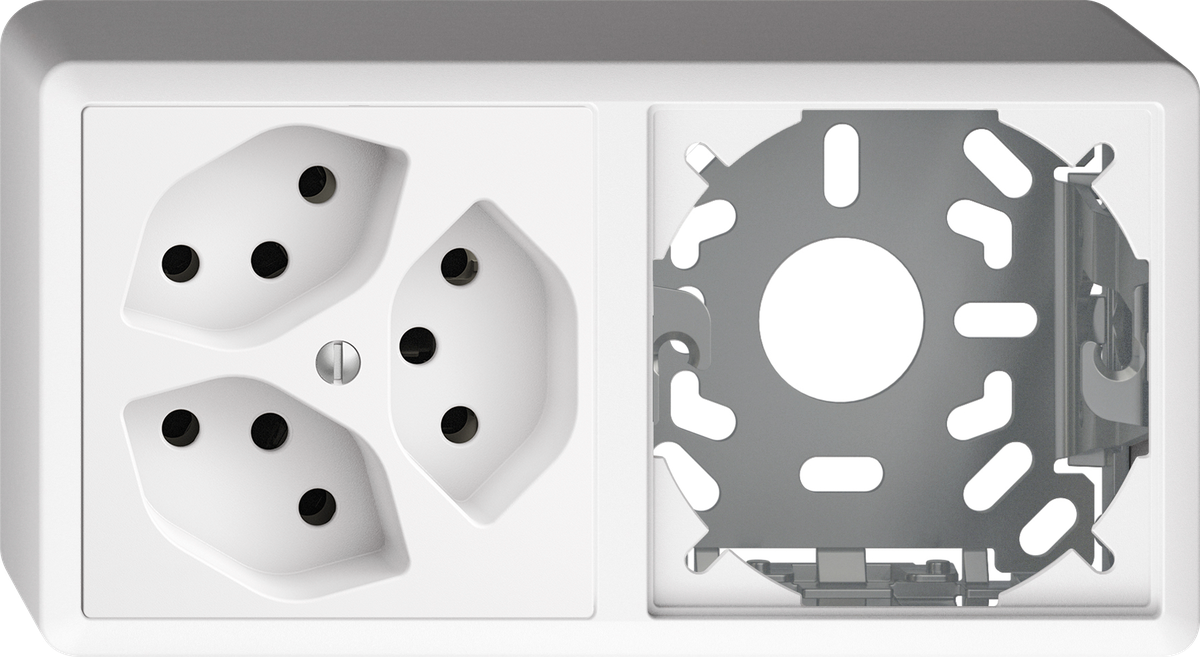 Combinaison AP Edue 1×2 FX54, 3xT13 + Place vide bc