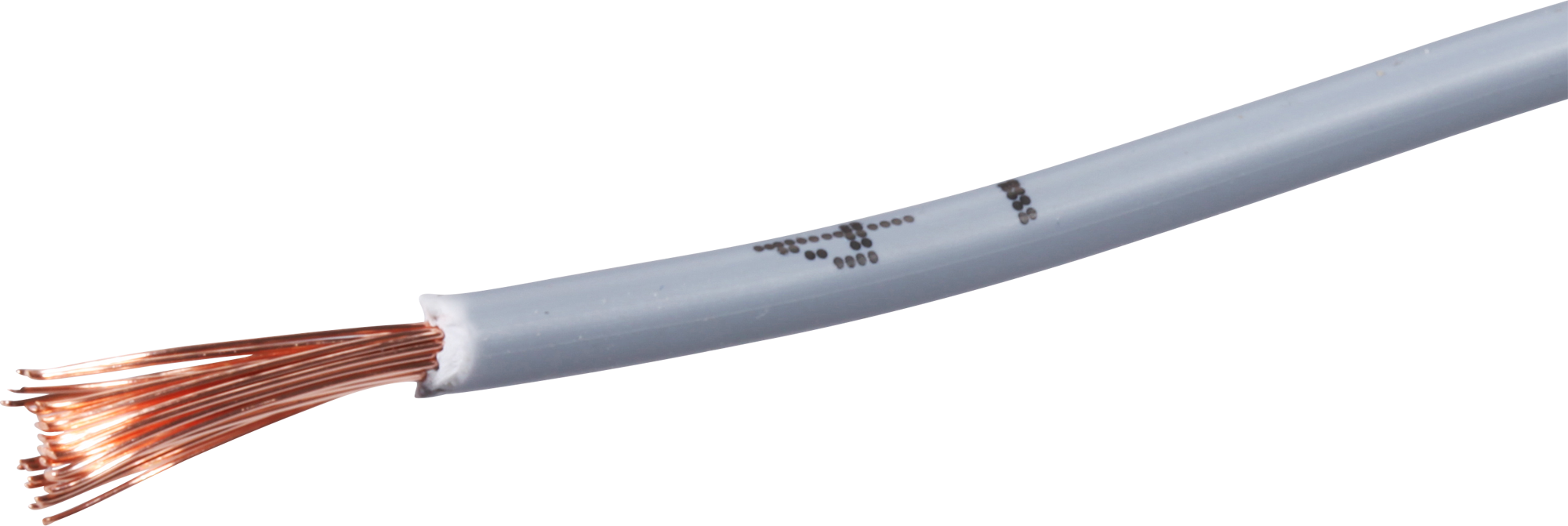 T-Litze halogenfrei 1.5mm² Nr.4 grau Eca, Spule à 100m