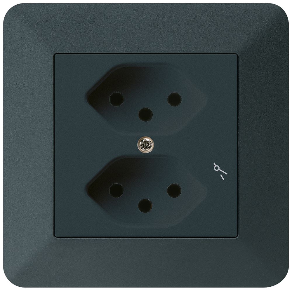 UP-Steckdose kallysto.trend 2×T13/1 schwarz