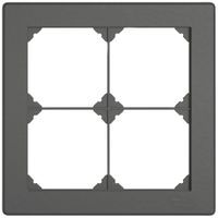 Cadre de recouvrement ENC EDIZIO.liv SNAPFIX® 2×2 156×156mm grf