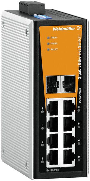 Switch WM IE-SW-VL08T-6GT-2GS, 6×RJ45 GbE+2×RJ45/SFP GbE unmanaged