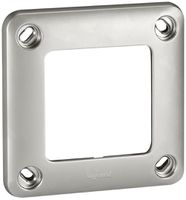 UP-Abdeckrahmen 1×1 Soliroc verchr.