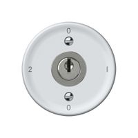 Schlüsselschalter origin Umschalter 2/1L 16A 250V 0-1-0-2 60×60mm weiss