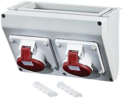 Anbaugehäuse Hensel mit Steckdose CEE 16A 400V