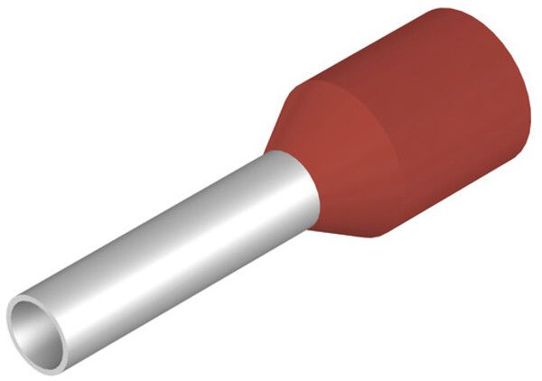 Estremità di cavo Weidmüller H isolata 1.5mm² 8mm rosso borsa multipla