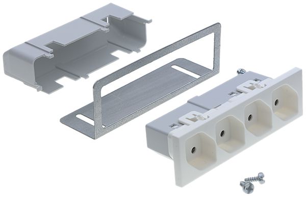 Prise INC R&M 4×T13 FLF blanc