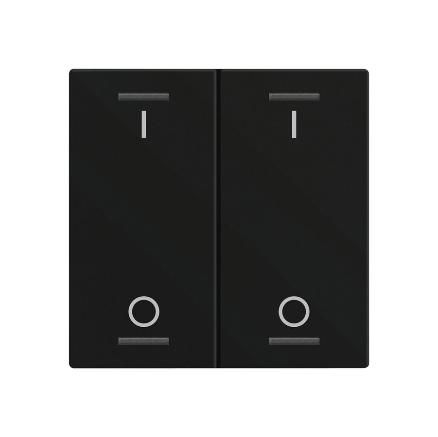 Bascule MDT BE-TAL60W216.B1 1t/4a p.touches tactiles noir mat "I/O"