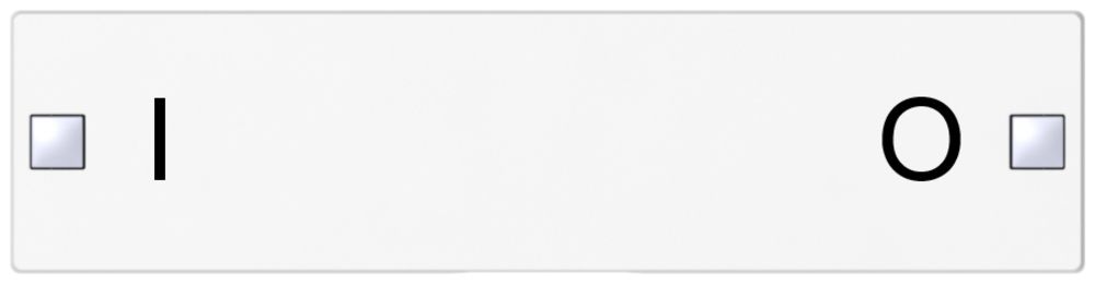 Taste SIDUS 4/8f zu Tastsensor mit Aufdruck I/O, weiss