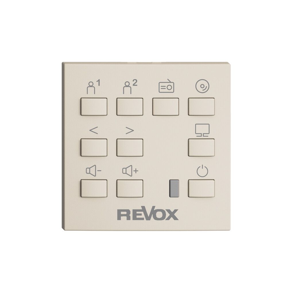 Kit de montage EDIZIOdue F pour Voxnet avec 10 boutons & fenêtre IR, crema
