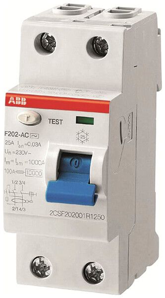 Fehlerstromschutzschalter ABB1000mA 63A 1P+N F202AS-63/1