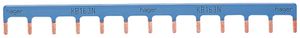 Kammschiene Hager 1P 1L Stift 10mm² 63A 195×12mm blau