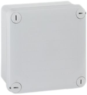 AP-Abzweigdose PLEXO 105×105mm leer grau plombierbar