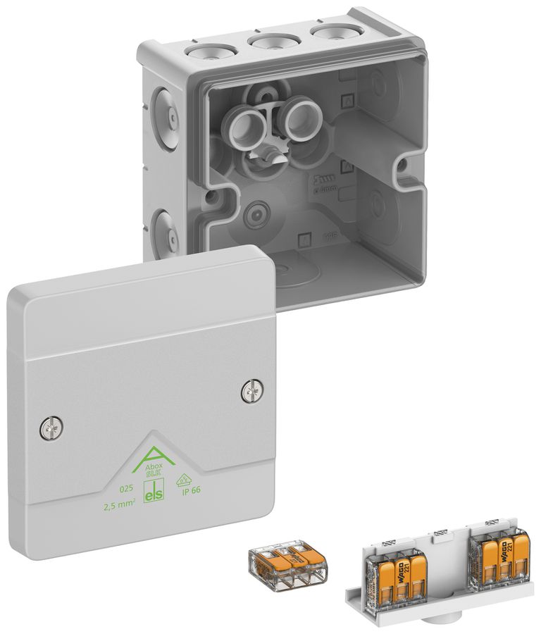Boîte de dérivation AP Spelsberg Abox SLK-2,5² 87×87×52mm IP66 gr