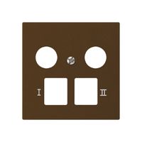 Placca frontale kallysto per R&M HWS marrone 2 fori multimedia