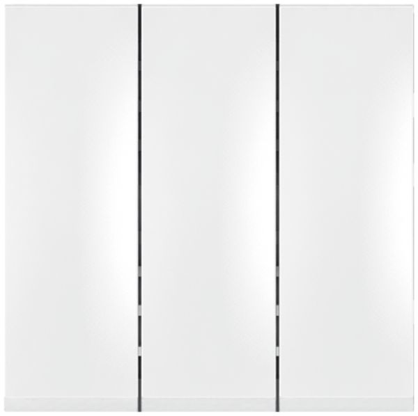 EB-Wippschalter MOS 1/3+3/1L + 0/1L weiss 2 Module